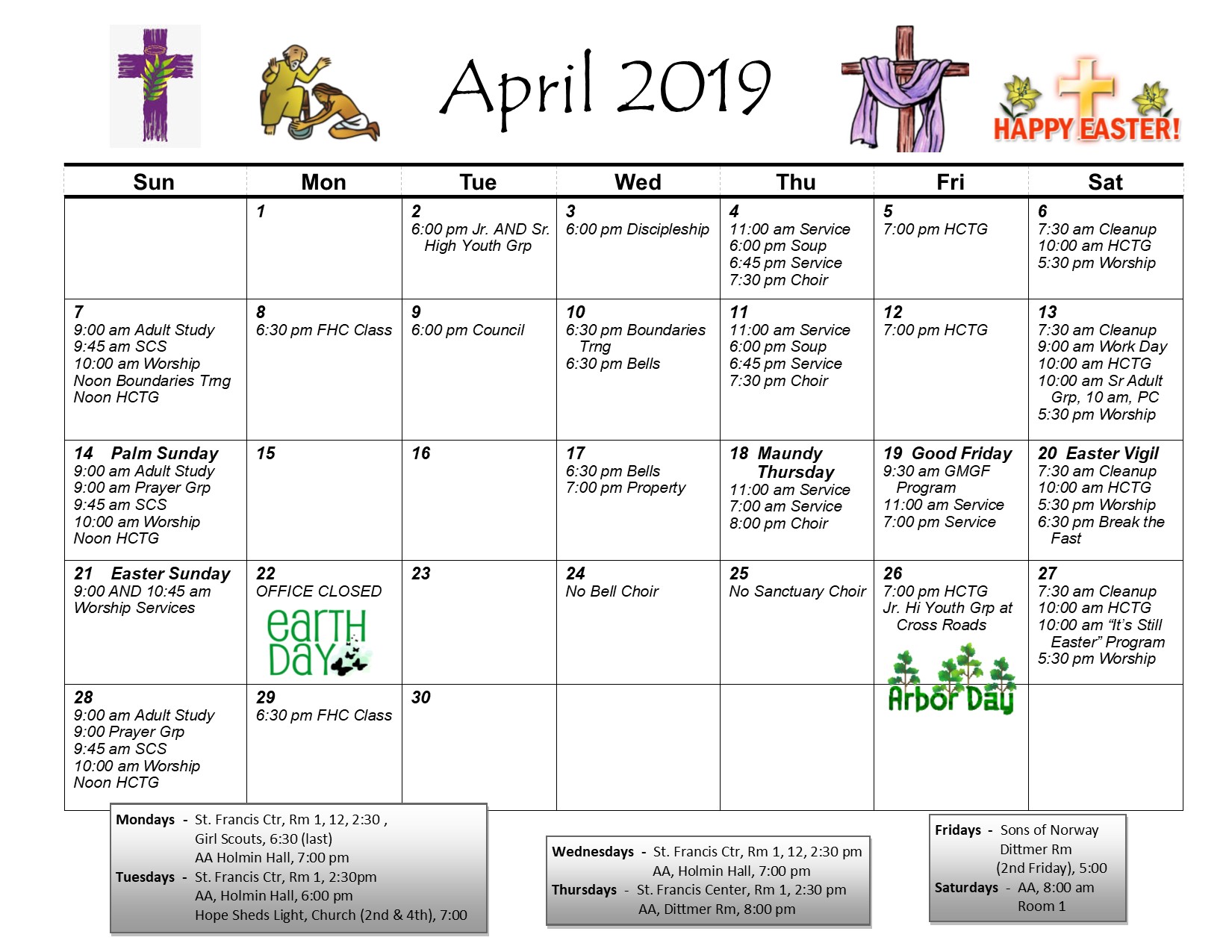 Church Events Calendar Holy Cross Lutheran Church